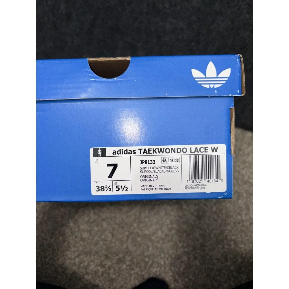 Adidas Taekwondo Lace W Shoes Womens Size 7 Silver White Black JP8133 TKD Gear